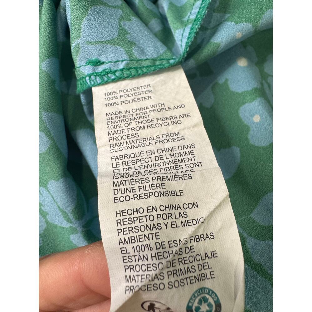 Derek Lam Crosby Floral Popover Midi Dress Size 12 - Picture 14 of 15